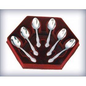 Кофейные ложки 6 шт. ПЗХ (Россия), нержавеющая сталь - 1
