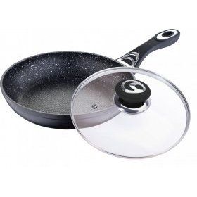 Сковорода с антипригарным покрытием Mercury (Китай), алюминий, 22 см - 1