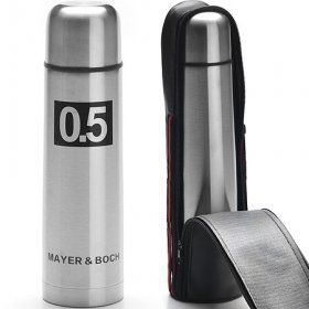 Термос в чехле Mayer & Boch (Германия), нержавеющая сталь, 1 литр -