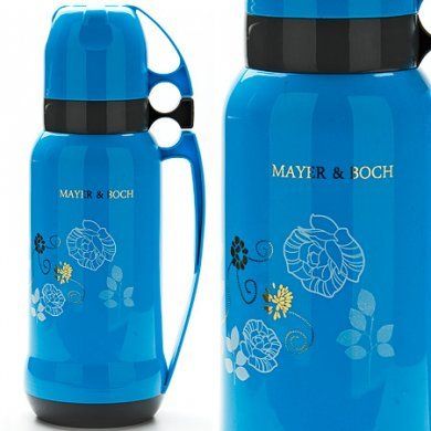 Термос со стеклянной колбой Mayer & Boch (Германия), пластик, 2 литра - 1