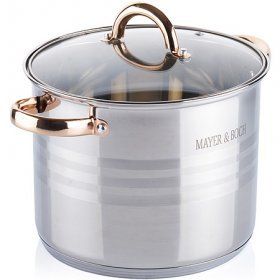Кастрюля из стали с толстым дном Mayer & Boch (Германия), нержавеющая сталь, - 1