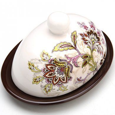 Масленка с крышкой Mayer & Boch (Германия), керамика - 1