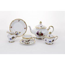 Чайный сервиз из фарфора Weimar Porzellan (Германия), 21 предмет - 1