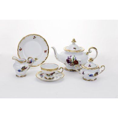 Чайный сервиз из фарфора Weimar Porzellan (Германия), 21 предмет - 1