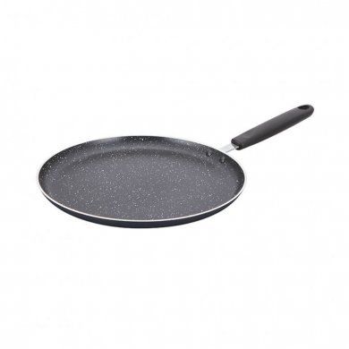 Сковорода для блинов с антипригарным покрытием non-stick под мрамор Mercury (Китай), алюминий, 25 см - 1