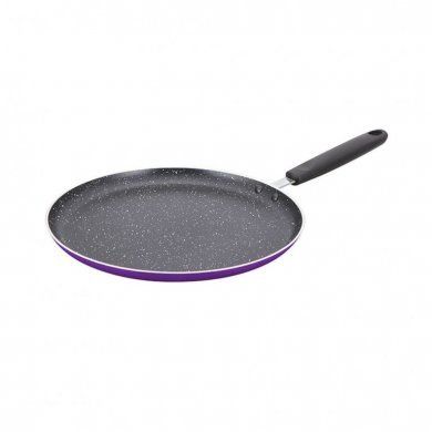 Сковорода для блинов с антипригарным покрытием non-stick под мрамор Mercury (Китай), алюминий, 25 см - 1