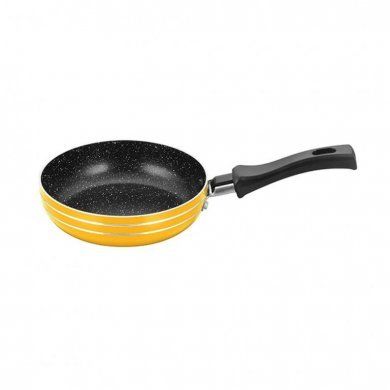 Сковорода с антипригарным покрытием non-stick под мрамор Mercury (Китай), алюминий, 12 см - 1
