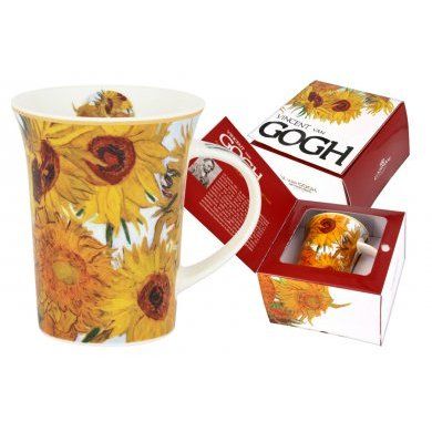 Кружка Подсолнухи Carmani (Польша), костяной фарфор - 1