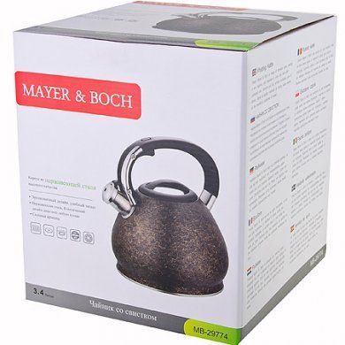 Чайник нержавеющая сталь Mayer & Boch (Германия), 3 литра, нержавеющая сталь - 2