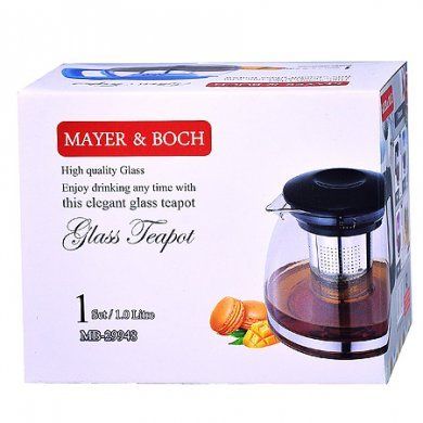 Чайник заварочный Mayer & Boch (Германия), 1 литр, нержавеющая сталь - 2