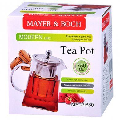 Чайник заварочный Mayer & Boch (Германия), менее 1 л, нержавеющая сталь - 3