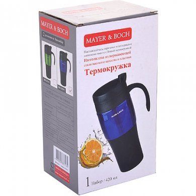 Термокружка 420 мл Mayer & Boch (Германия), нержавеющая сталь, менее 1 л - 4