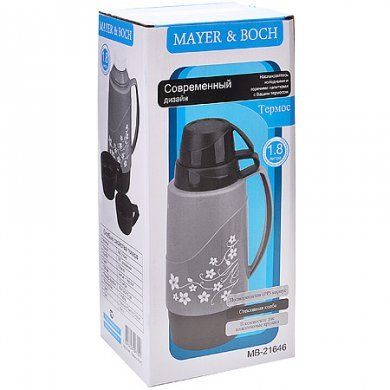 Термос 1, 8л Mayer & Boch (Германия), пластик, 2 литра - 4