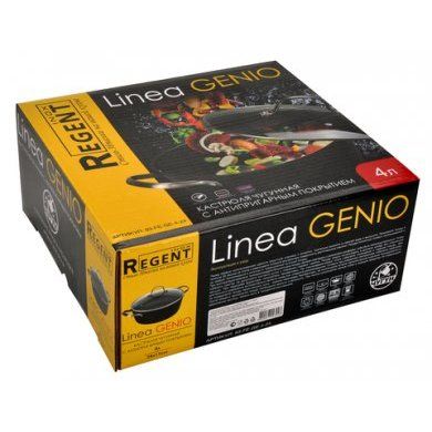 Кастрюля 4 л Regent inox (Италия), чугун, - 2
