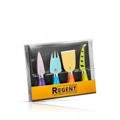 Набор для сыра Regent inox (Италия), 4 предмета, нержавеющая сталь - 2