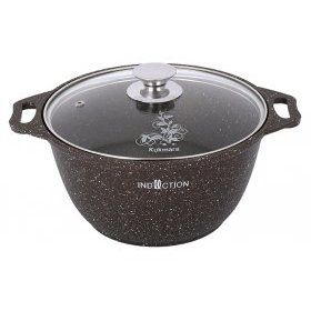 Кастрюля со стеклянной крышкой Кукмор (Россия) (), алюминий, - 1