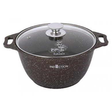 Кастрюля со стеклянной крышкой Кукмор (Россия) (), алюминий, - 1