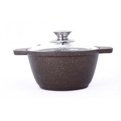 Кастрюля со стеклянной крышкой Кукмор (Россия) (), алюминий, - 1