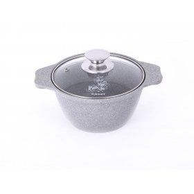 Кастрюля со стеклянной крышкой Кукмор (Россия) (), алюминий, - 1