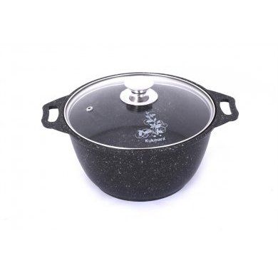 Кастрюля со стеклянной крышкой Кукмор (Россия) (), алюминий, - 1