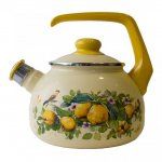 Чайник со свистком эмалированный Метрот (), 2 литра, сталь - 1