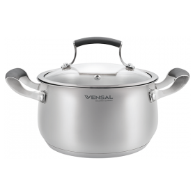 Кастрюля с крышкой Vensal (), нержавеющая сталь, - 1