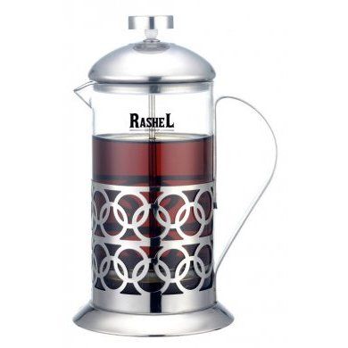 Френч-пресс из нержавеющей стали RASHEL (), менее 1 л, нержавеющая сталь - 1