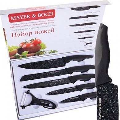 Набор ножей 6 предметов Mayer & Boch (Германия), 6 предметов, нержавеющая сталь - 1
