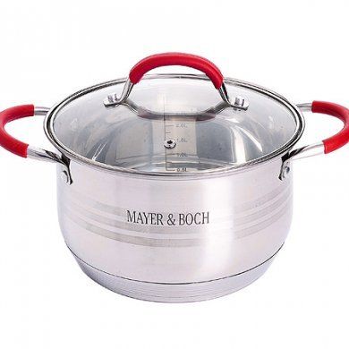 Кастрюля с крышкой Mayer & Boch (Германия), нержавеющая сталь, - 1