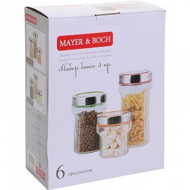 Банки для сыпучих 3 предмета Mayer &amp; Boch (Германия), - 4