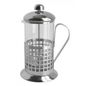 Френч-пресc Regent inox (Италия), 1 литр, нержавеющая сталь - 1