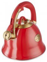 Чайник со свистком Regent inox (Италия), 3 литра, нержавеющая сталь - 1