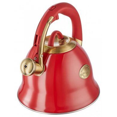Чайник со свистком Regent inox (Италия), 3 литра, нержавеющая сталь - 1