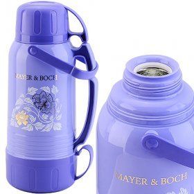 Термос и 3 чашки Mayer & Boch (Германия), пластик, 2 литра - 1