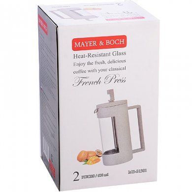 Заварник Френч-Пресс Mayer & Boch (Германия), менее 1 л, нержавеющая сталь - 3