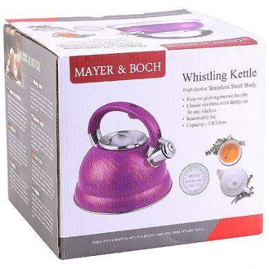 Чайник со свистком Mayer & Boch (Германия), 3 литра, нержавеющая сталь - 4