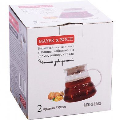 Чайник заварочный Mayer & Boch (Германия), менее 1 л, стекло - 4