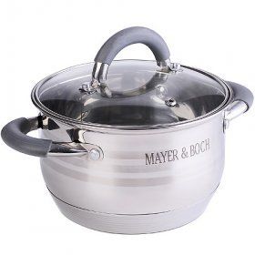 Кастрюля с крышкой Mayer & Boch (Германия), нержавеющая сталь, - 1