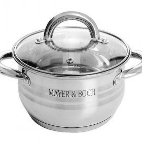 Кастрюля с крышкой Mayer & Boch (Германия), нержавеющая сталь, - 1