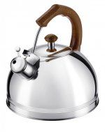 Чайник со свистком Regent inox (Италия), 4 литра, нержавеющая сталь - 1