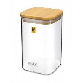 Банка для сыпучих продуктов Regent inox (Италия), стекло - 1