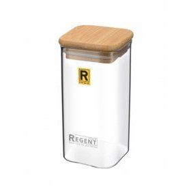 Банка для сыпучих продуктов Regent inox (Италия), стекло - 1