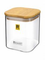 Банка для сыпучих продуктов Regent inox (Италия), стекло - 1