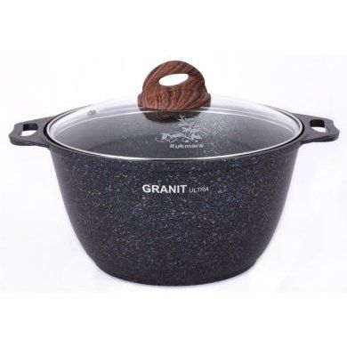 Кастрюля со стекл. Крышкой Кукмор (Россия) (), алюминий, - 1