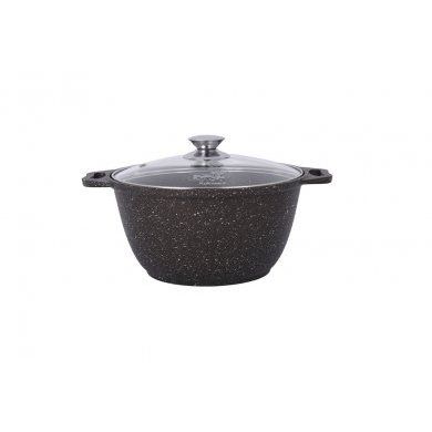 Кастрюля со стеклянной крышкой Кукмор (Россия) (), алюминий, - 1