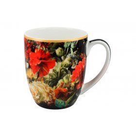 Кружка Натюрморт с маками Х. Рейкерс Carmani (Польша), 1 предмет, костяной фарфор - 1