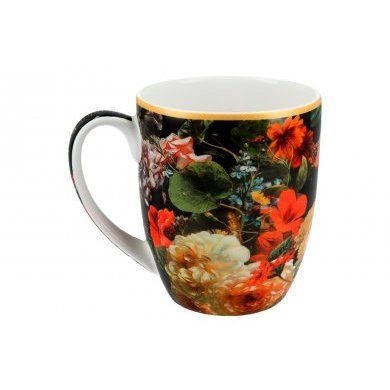 Кружка Натюрморт с маками Х. Рейкерс Carmani (Польша), 1 предмет, костяной фарфор - 2