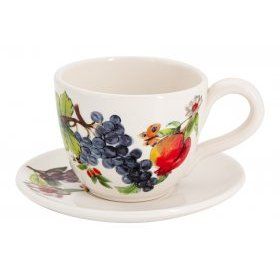 Чашка с блюдцем Tutti Frutti Home & Style (Китай), 2 предмета, керамика - 1