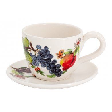 Чашка с блюдцем Tutti Frutti Home & Style (Китай), 2 предмета, керамика - 1