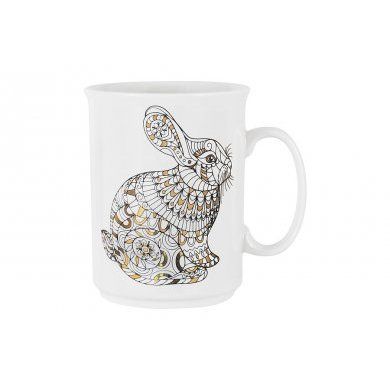 Кружка Задумчивый кролик Home & Style (Китай), 1 предмет, фарфор - 1